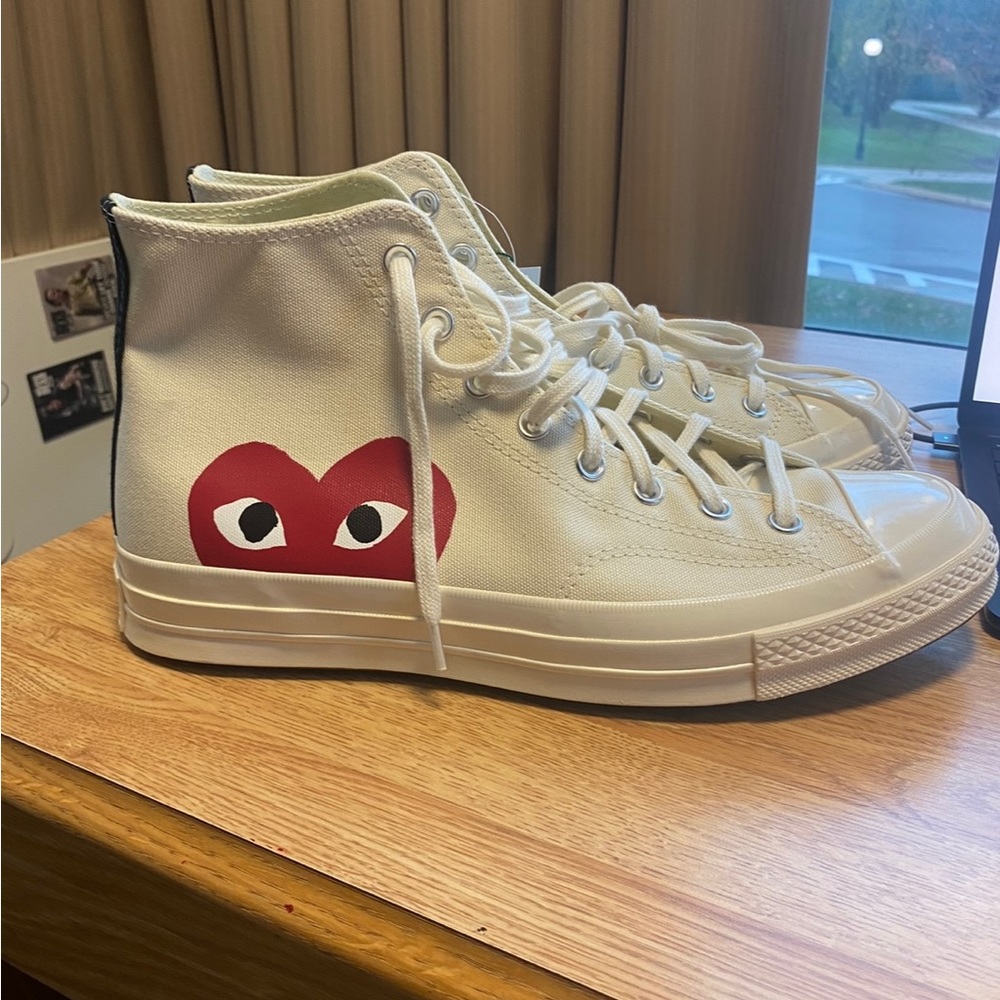 Converse Comme des Garçons cream color
